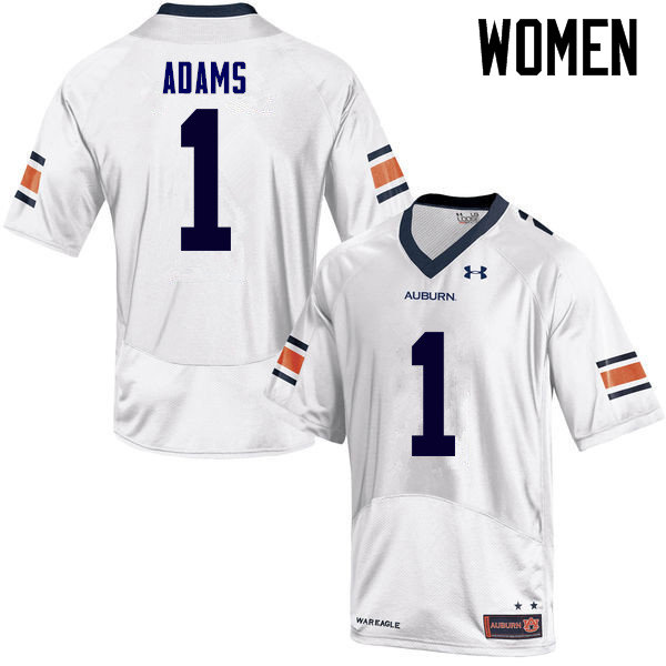 Women Auburn Tigers #1 Montravius Adams College Football Jerseys Sale-White